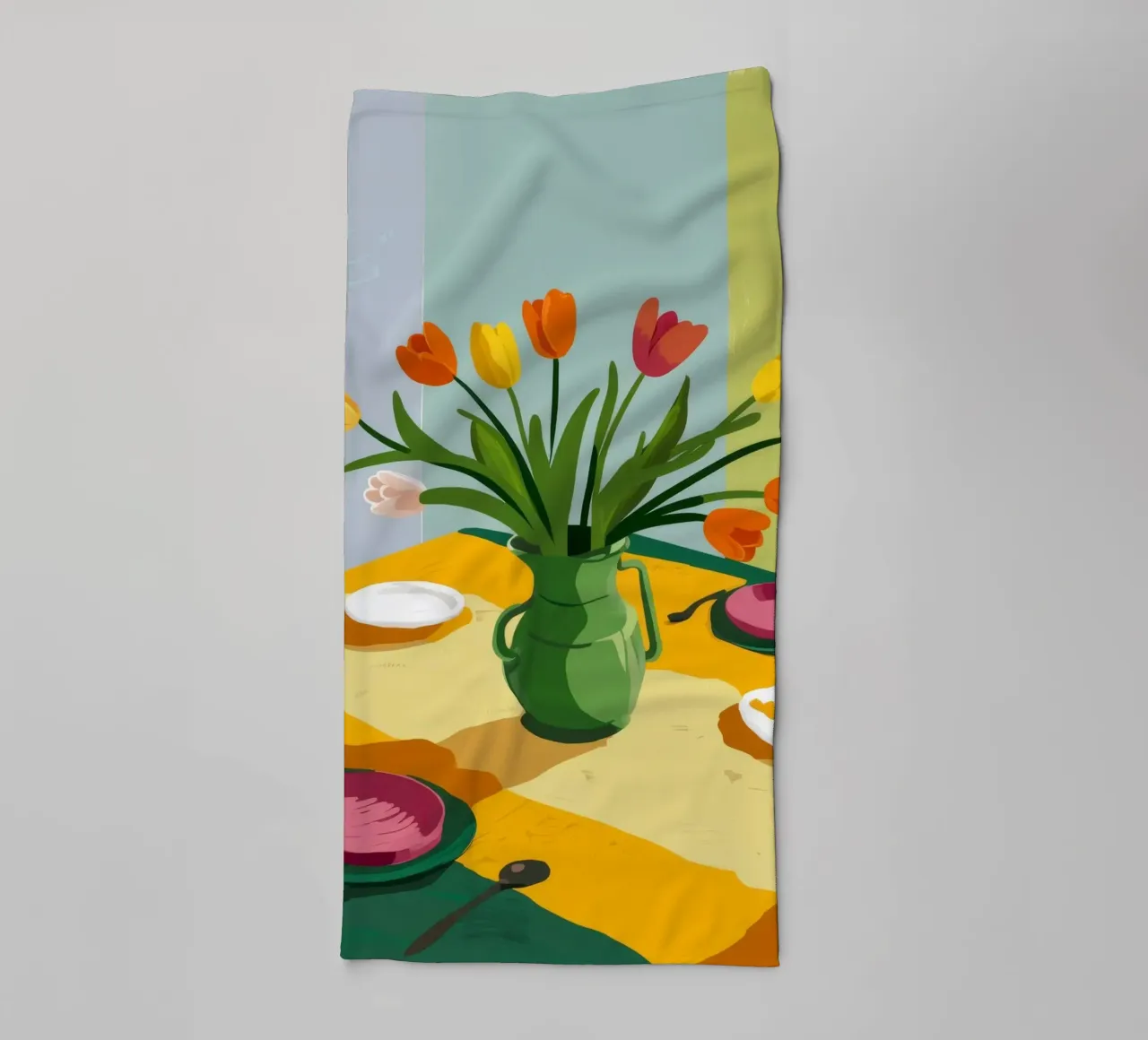 Tulip Table Tranquility towel by Fable Tempa