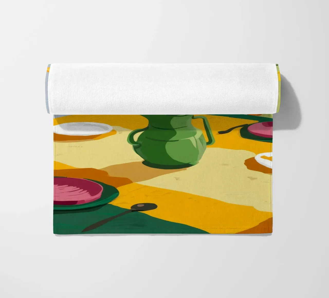 Tulp tafel Rust strandhanddoek van Fable Tempa