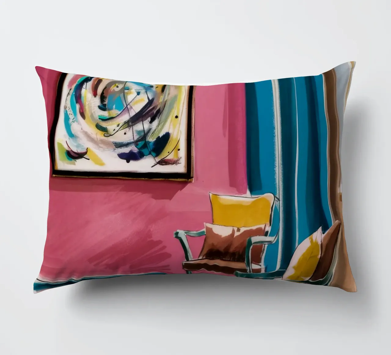 Interno a vortice astratto cuscino da Pan Denim