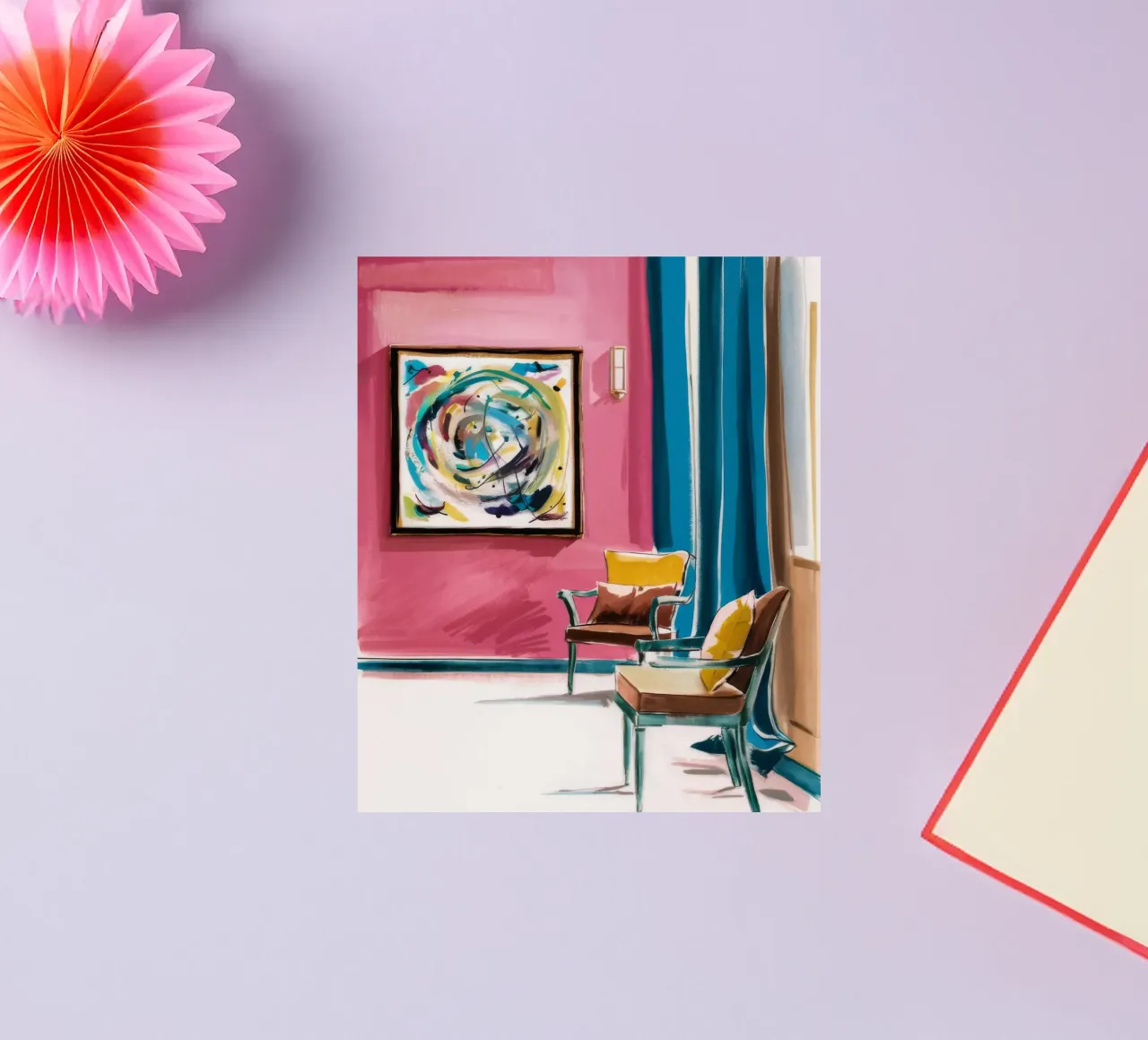 Abstract Swirl Interior sticker by Pan Denim