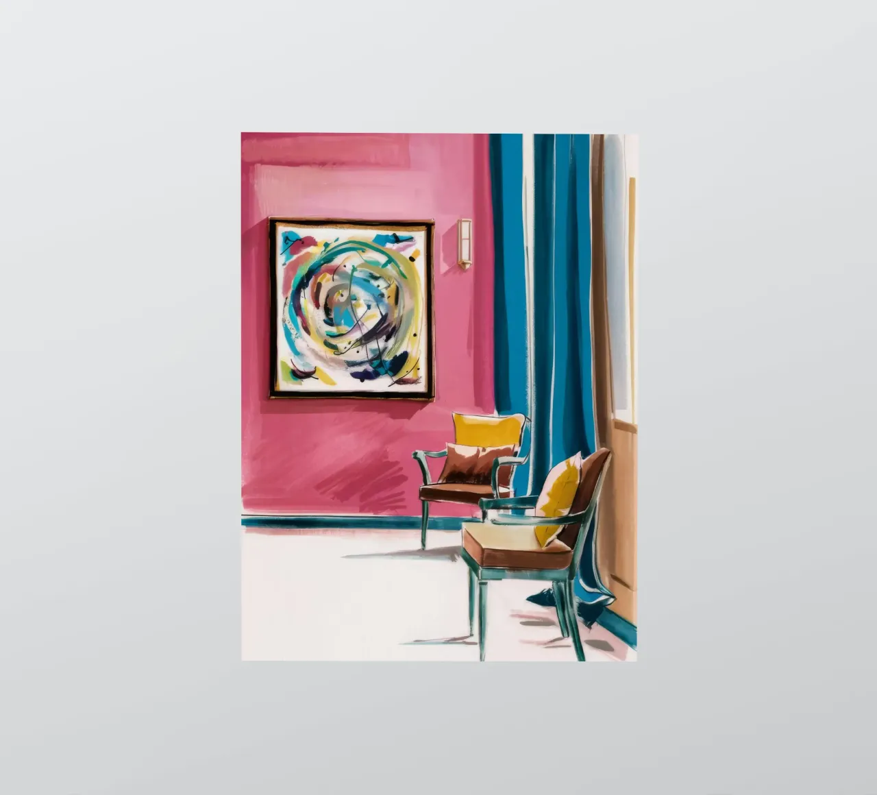 Abstract Swirl Interior sticker by Pan Denim