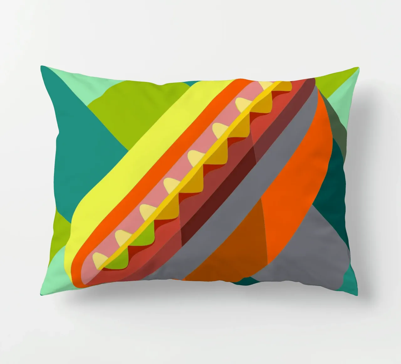 handphone vector illustration decorative cushion by zaidza