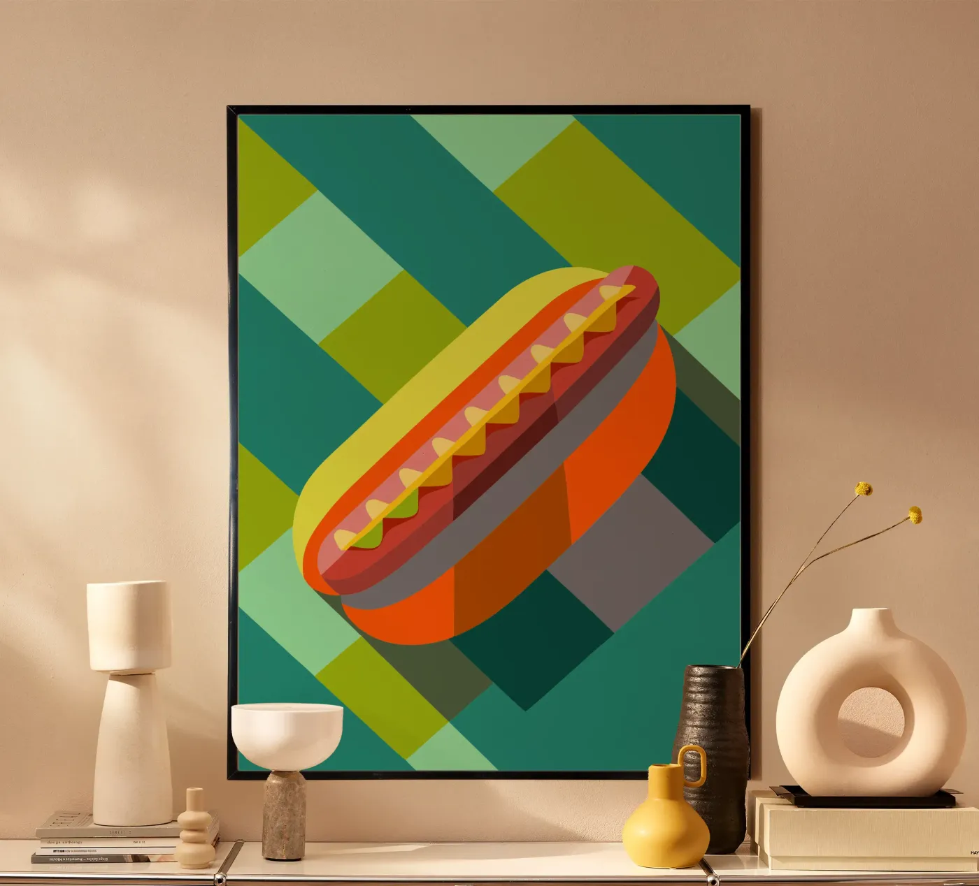 handphone vector illustration poster by zaidza