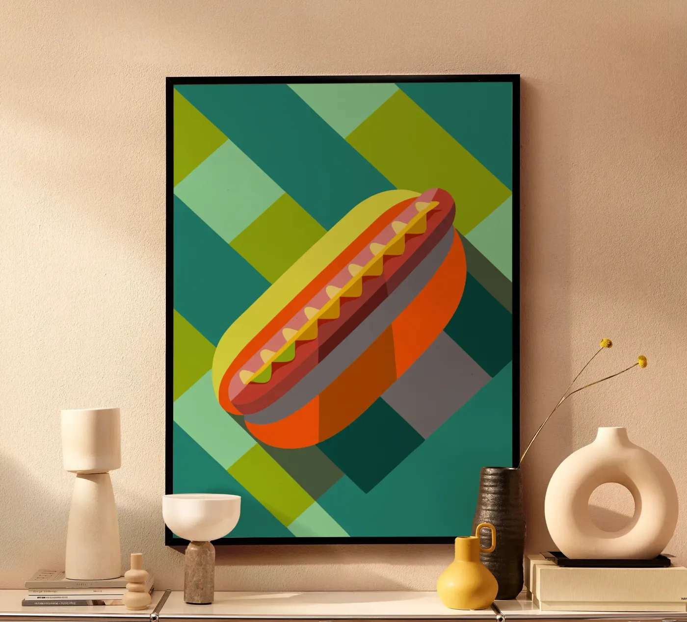 handphone vector illustration poster by zaidza