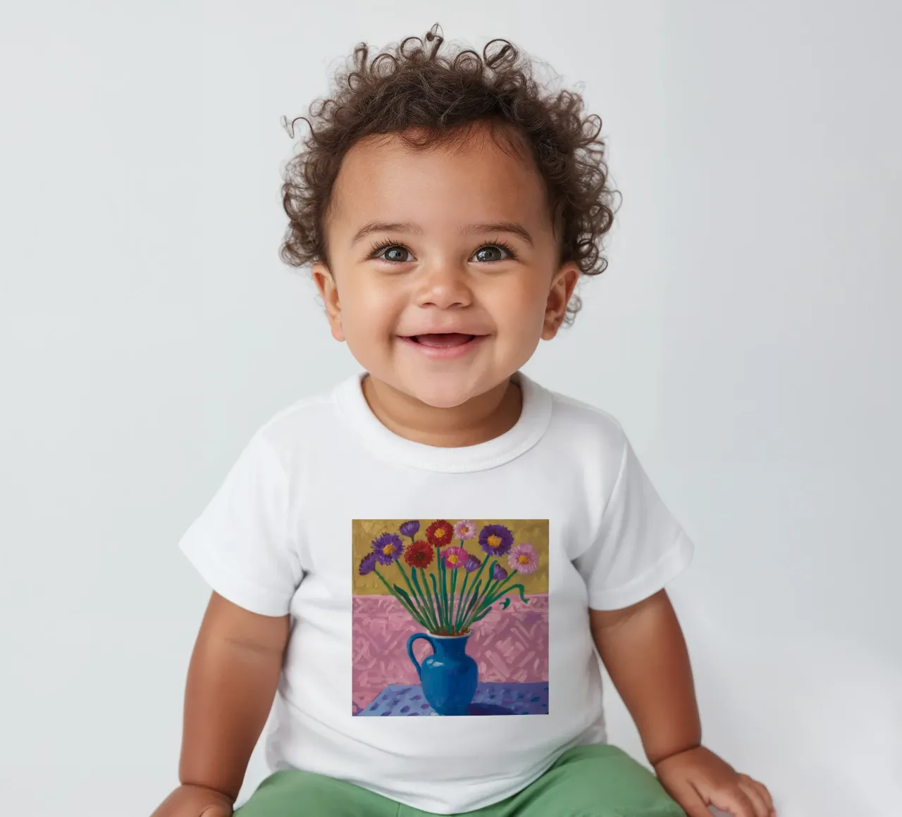 Jarrón de amatista camiseta de bebé de Tiga Bersama
