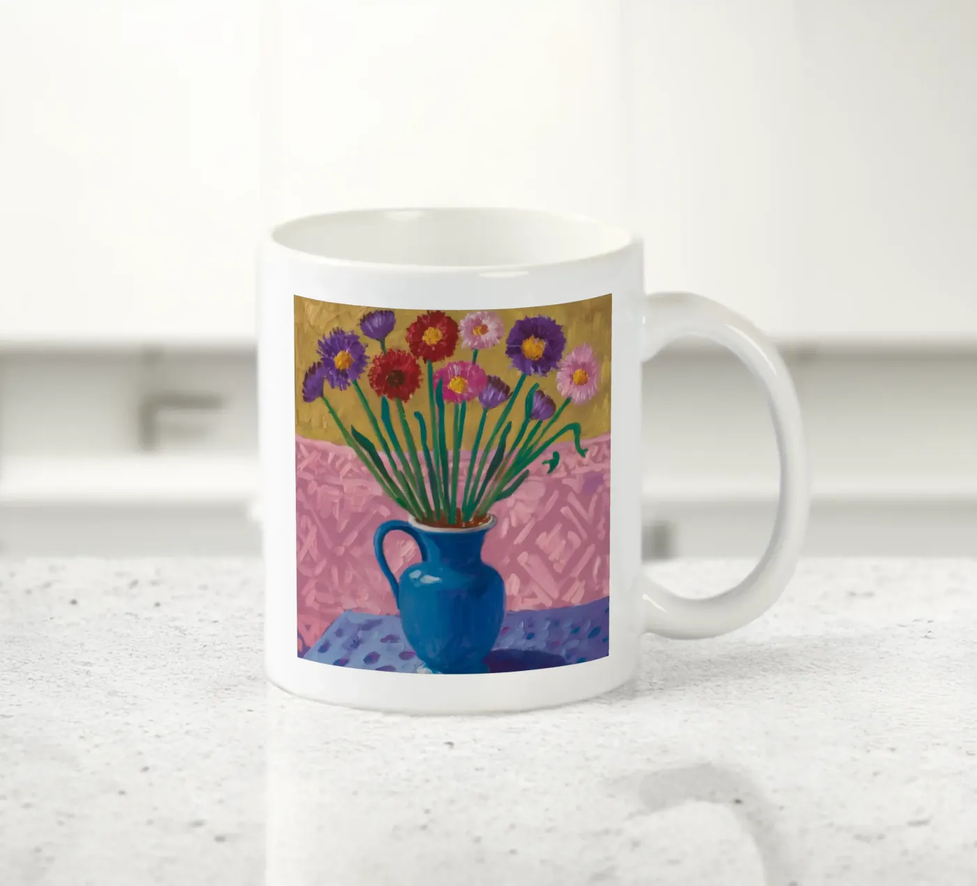 Amethyst Vase Array ceramic mug by Tiga Bersama
