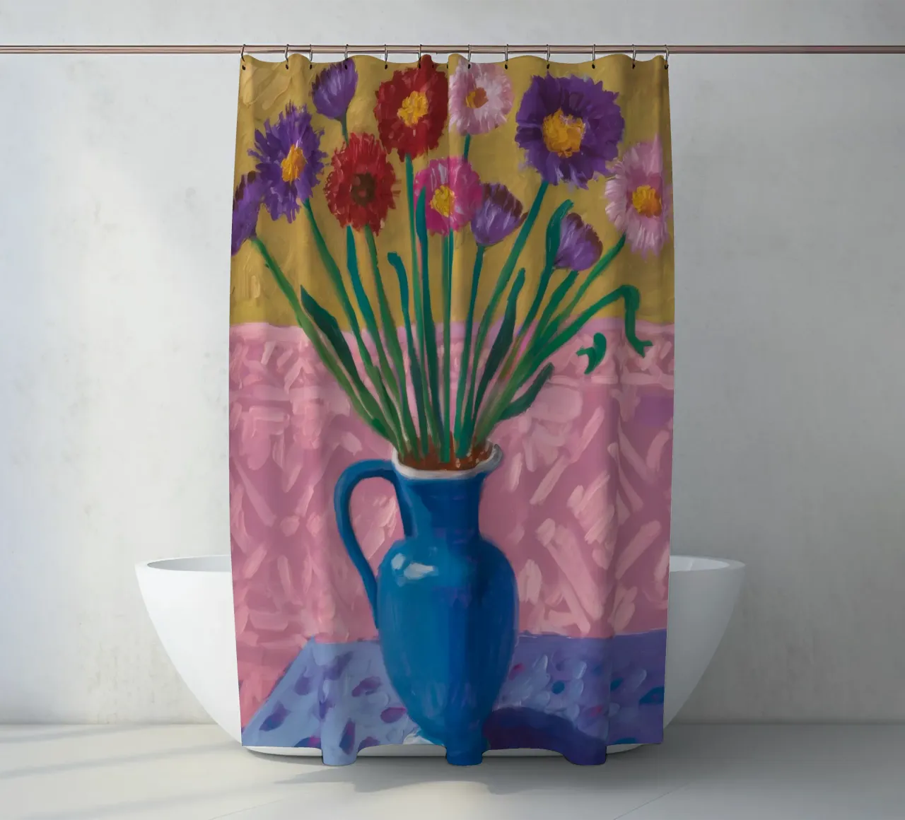 Amethyst Vase Array Duschvorhang von Tiga Bersama