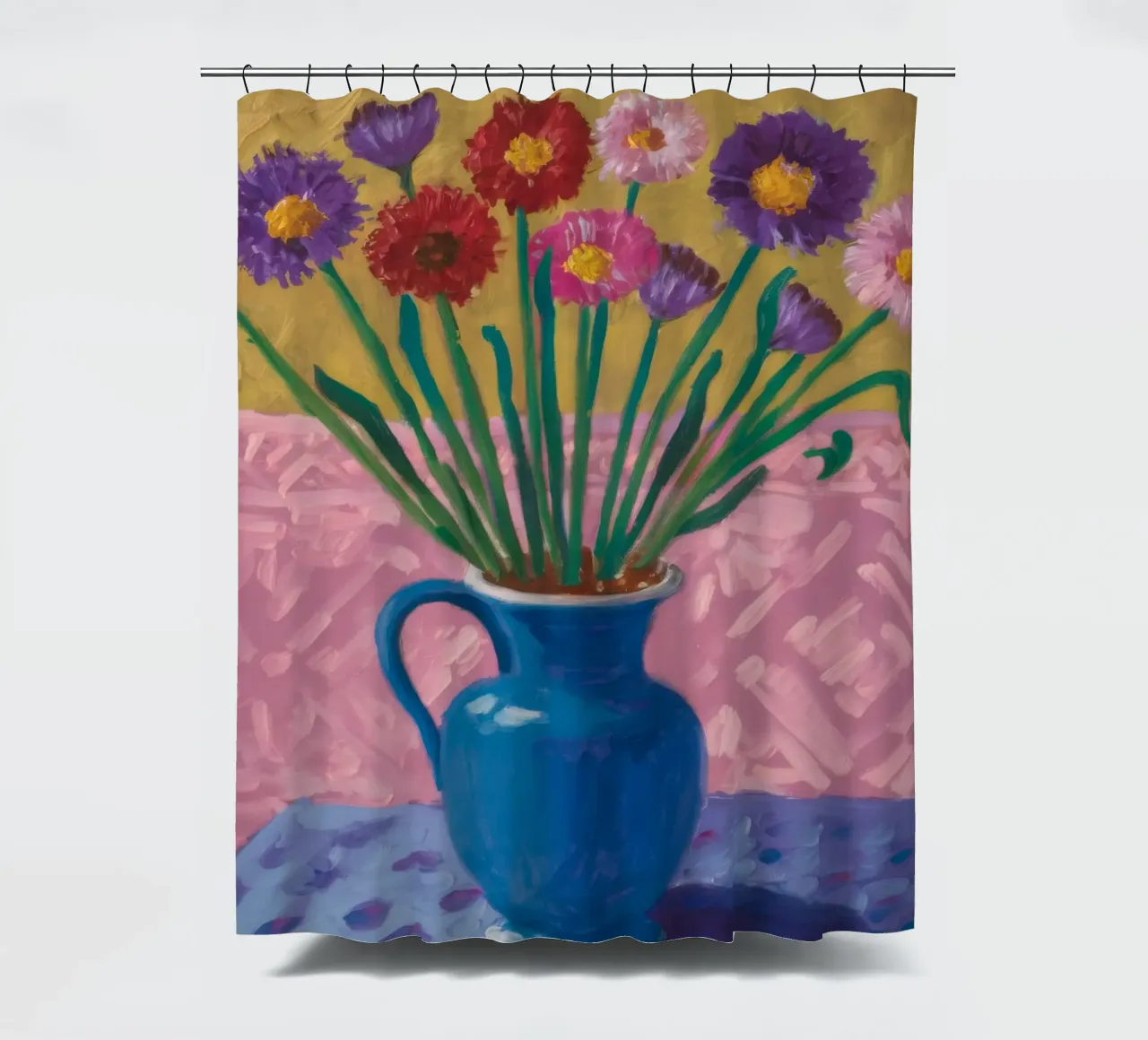 Amethyst Vase Array Duschvorhang von Tiga Bersama