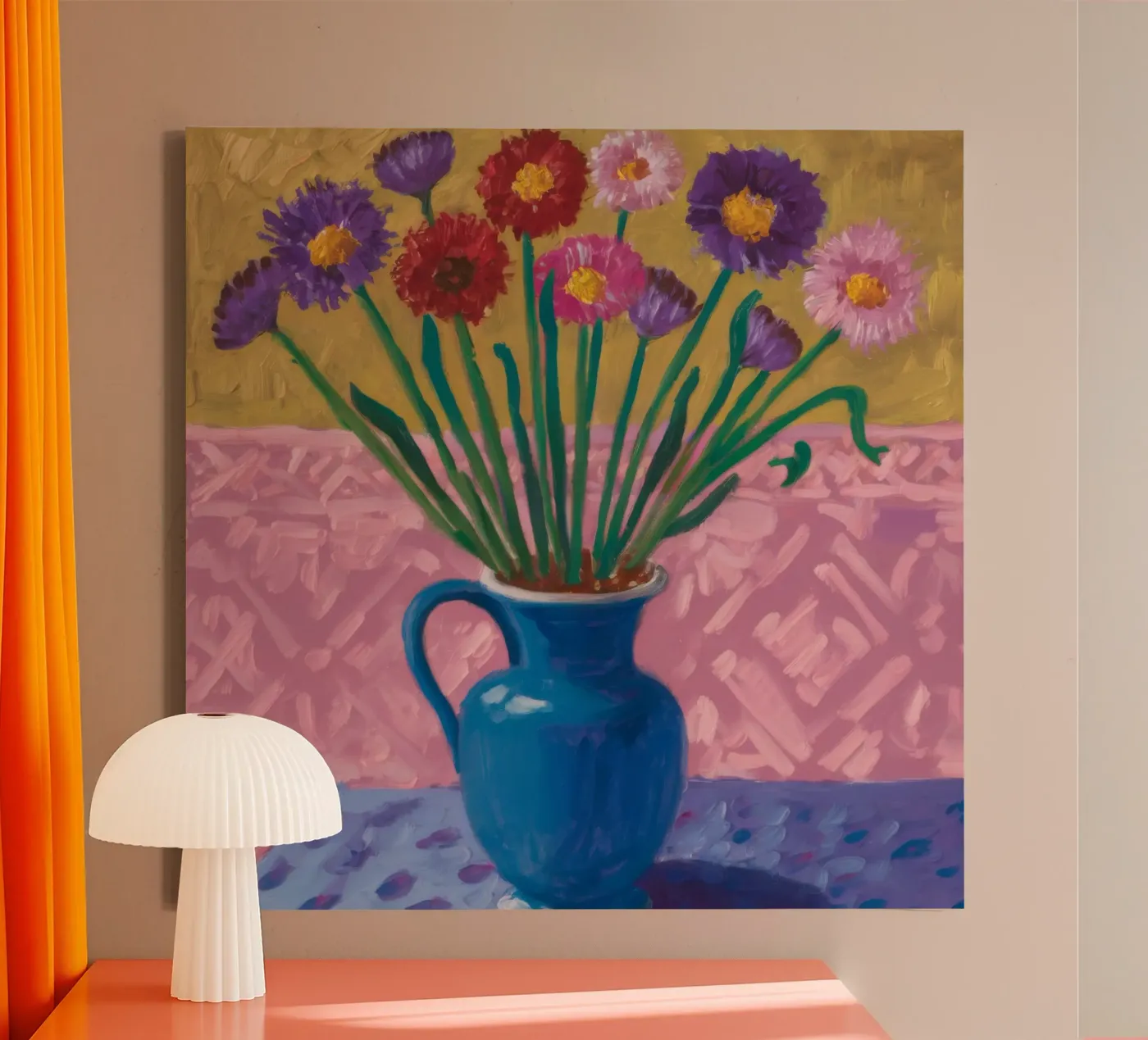 Amethyst Vase Array canvas by Tiga Bersama