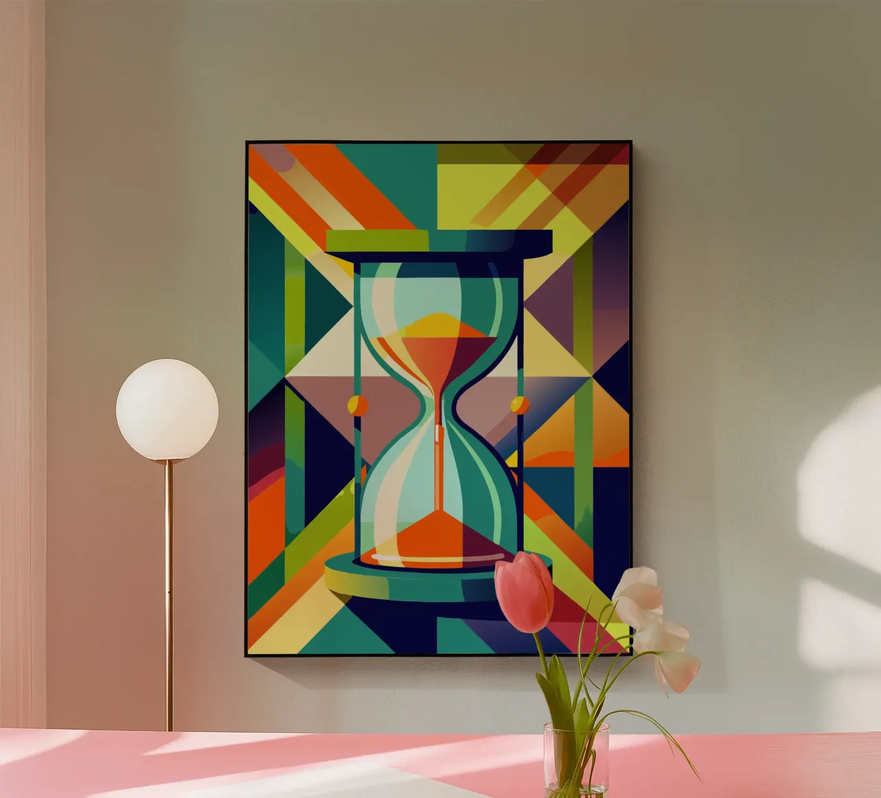 hourglass vector acrylic glass by zaidza