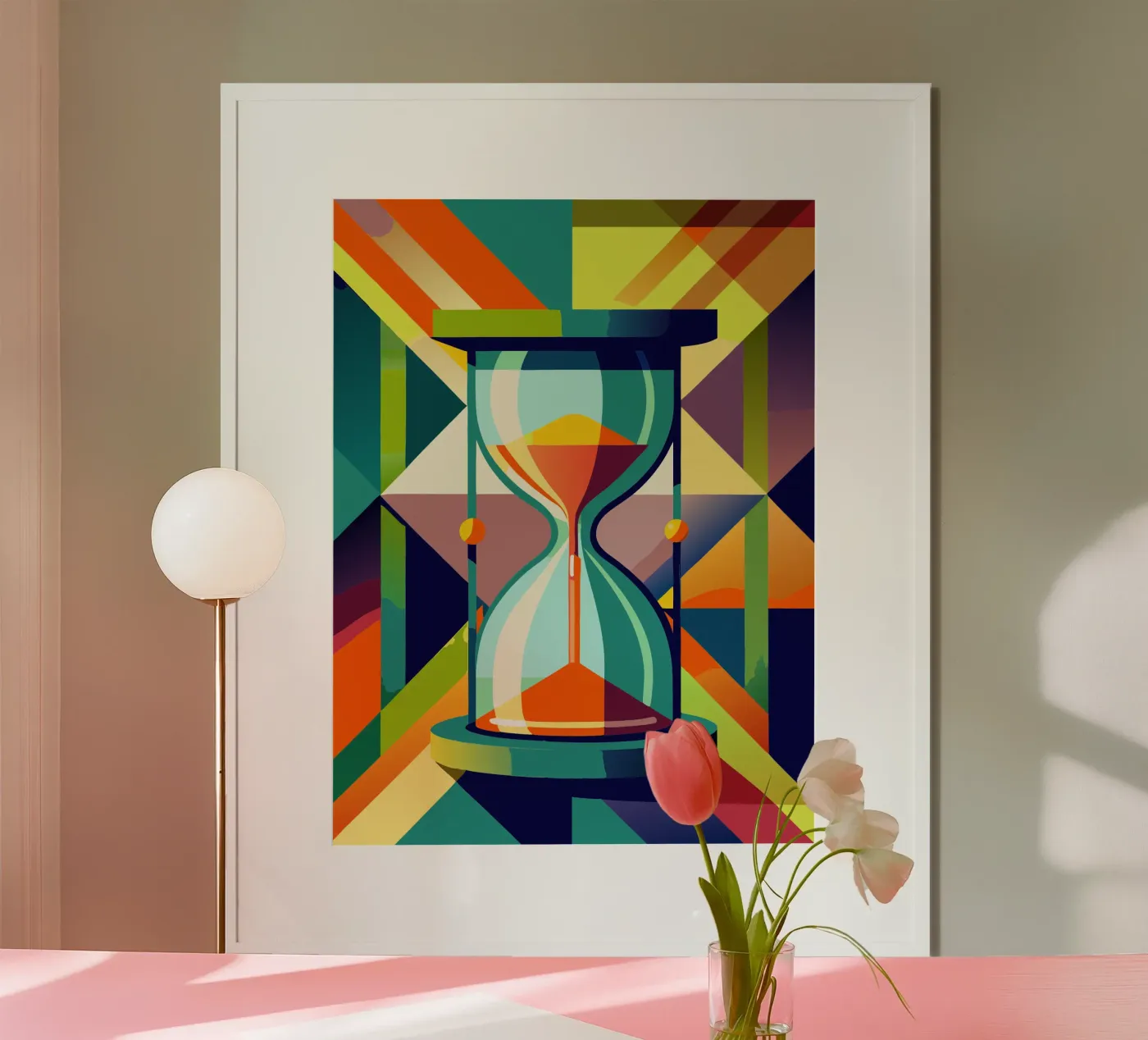 hourglass vector poster by zaidza