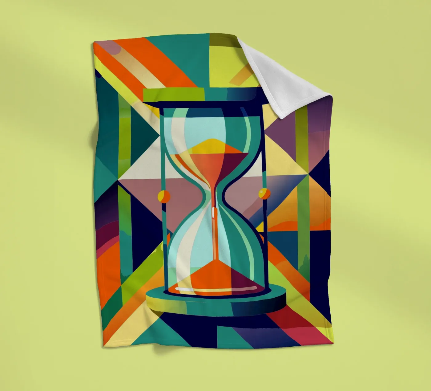 zandloper vector fleecedeken van zaidza