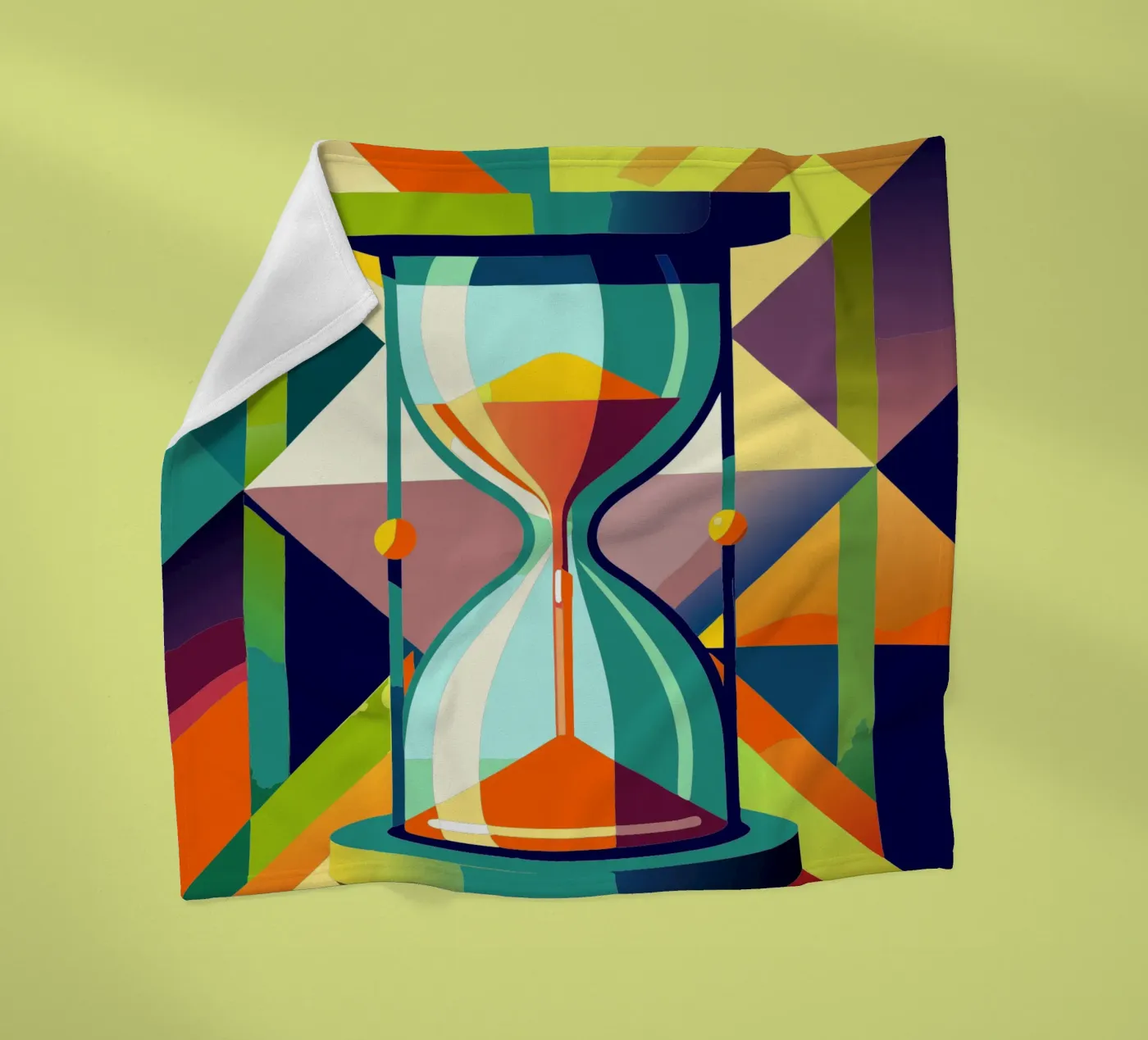 zandloper vector fleecedeken van zaidza