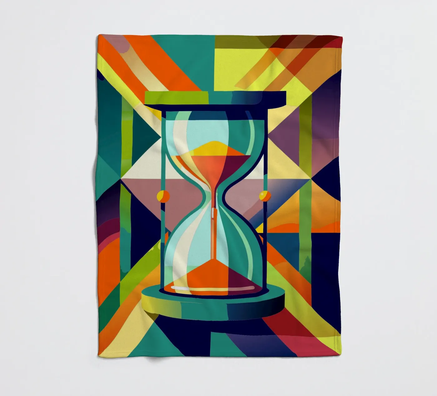 zandloper vector fleecedeken van zaidza