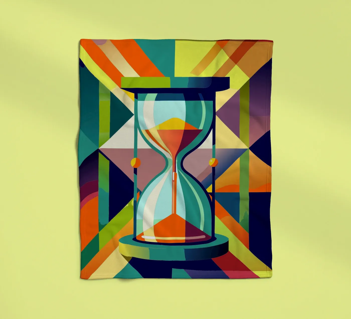 zandloper vector fleecedeken van zaidza