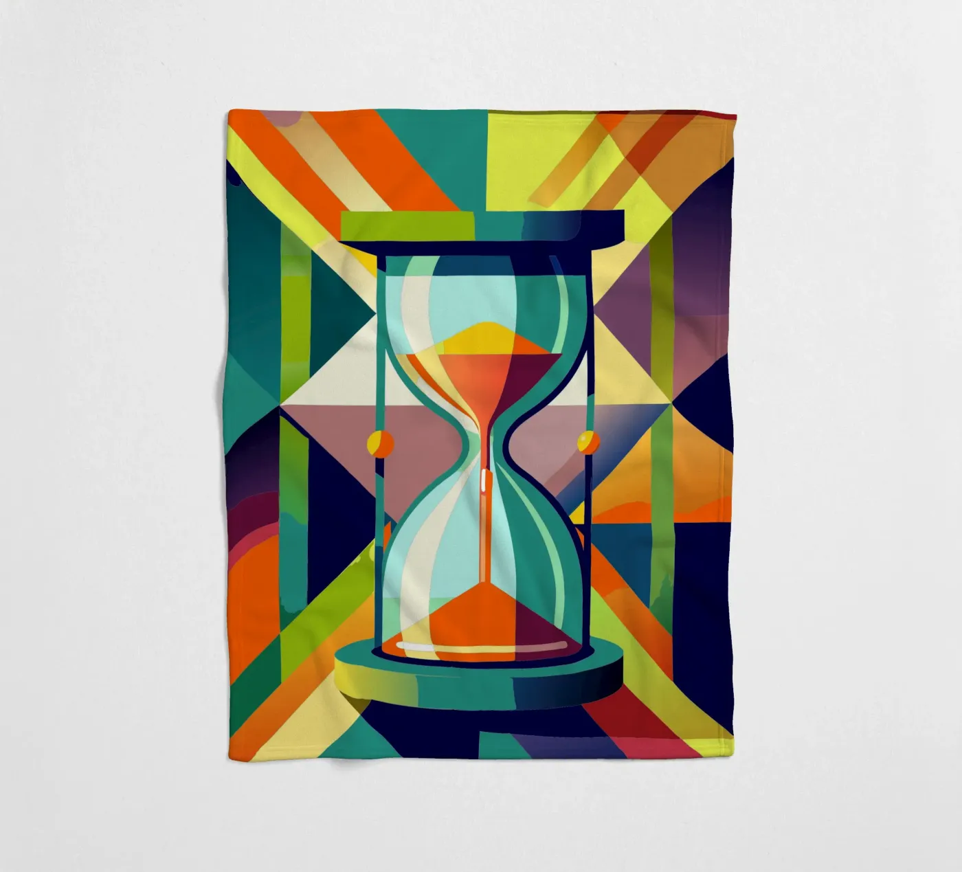 zandloper vector fleecedeken van zaidza