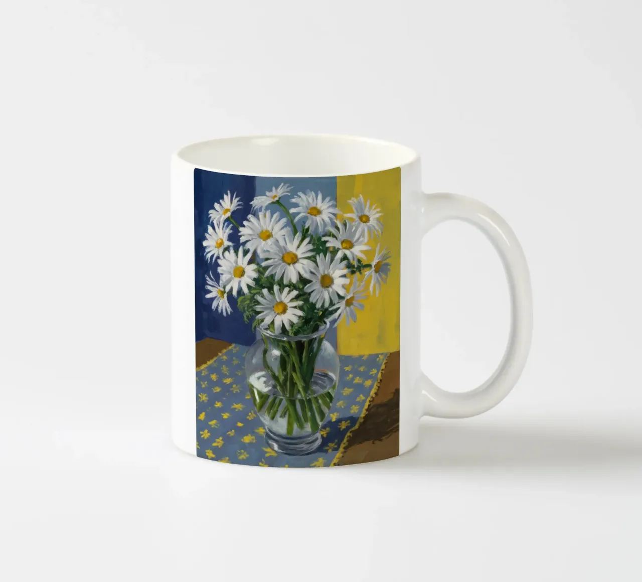 Duetto di margherite a pois tazza in ceramica da Tiga Bersama