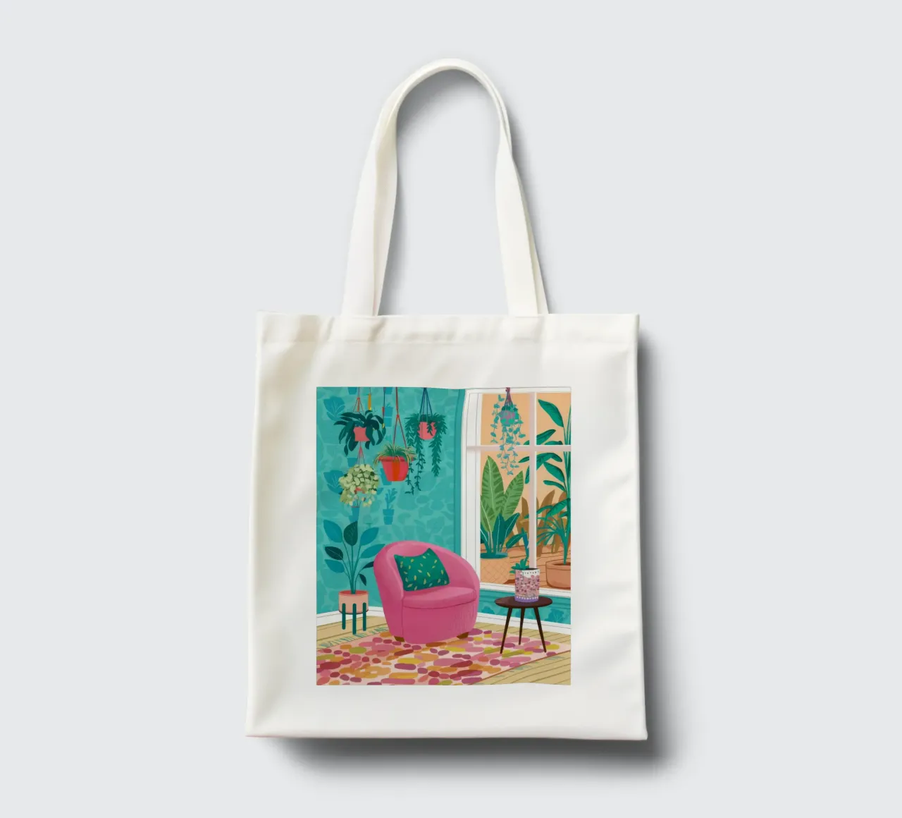 Camera Paradiso Turchese borsa in juta da Pan Denim