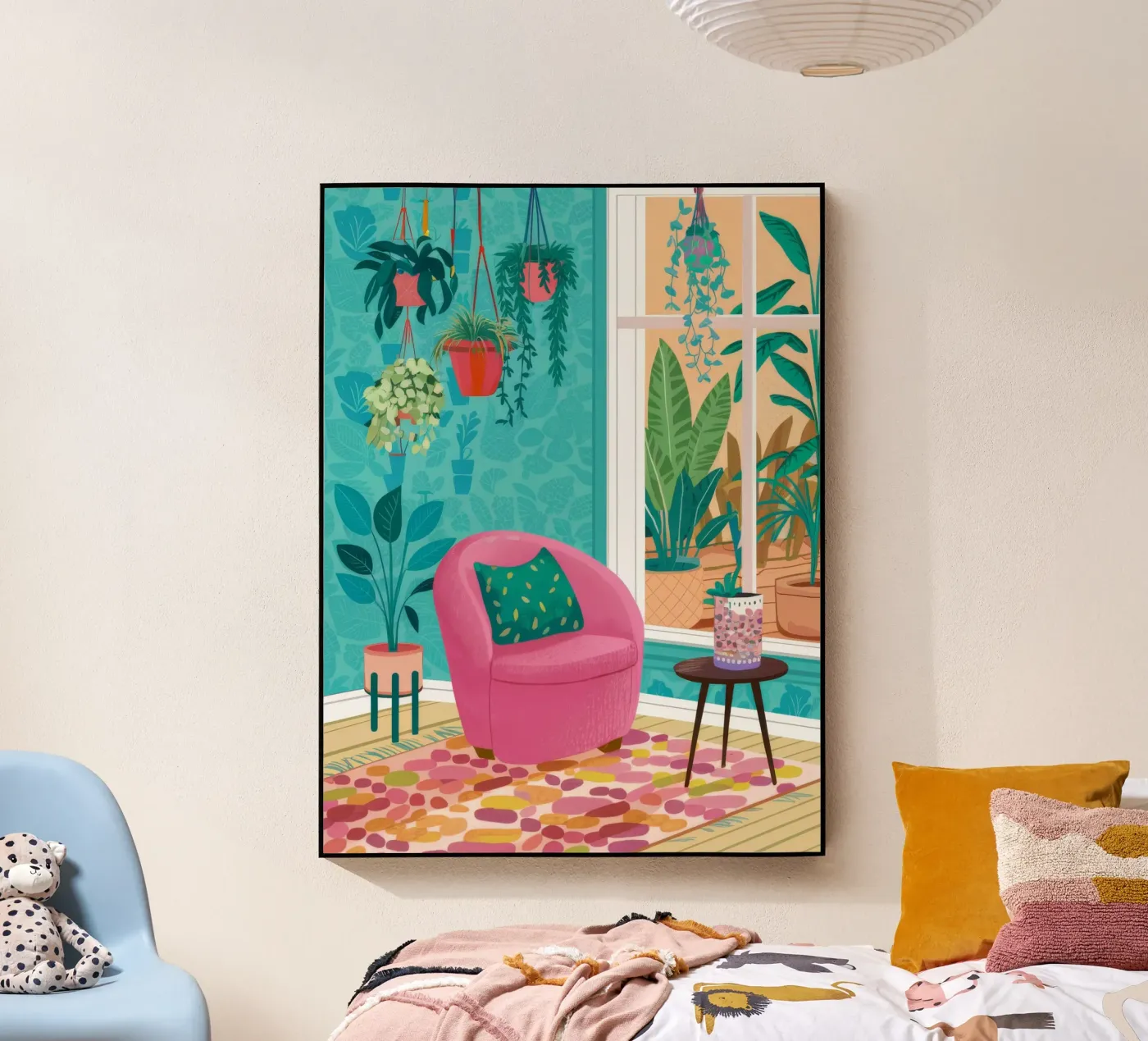 Camera Paradiso Turchese plexiglass da Pan Denim