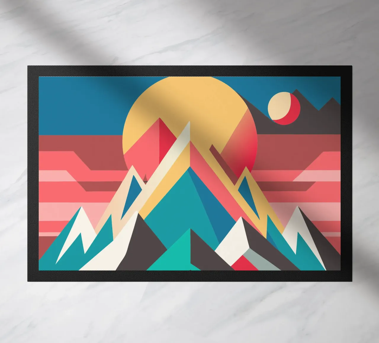 mountain rusty vector doormat by zaidza