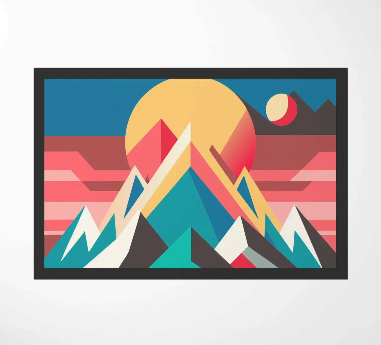 mountain rusty vector doormat by zaidza