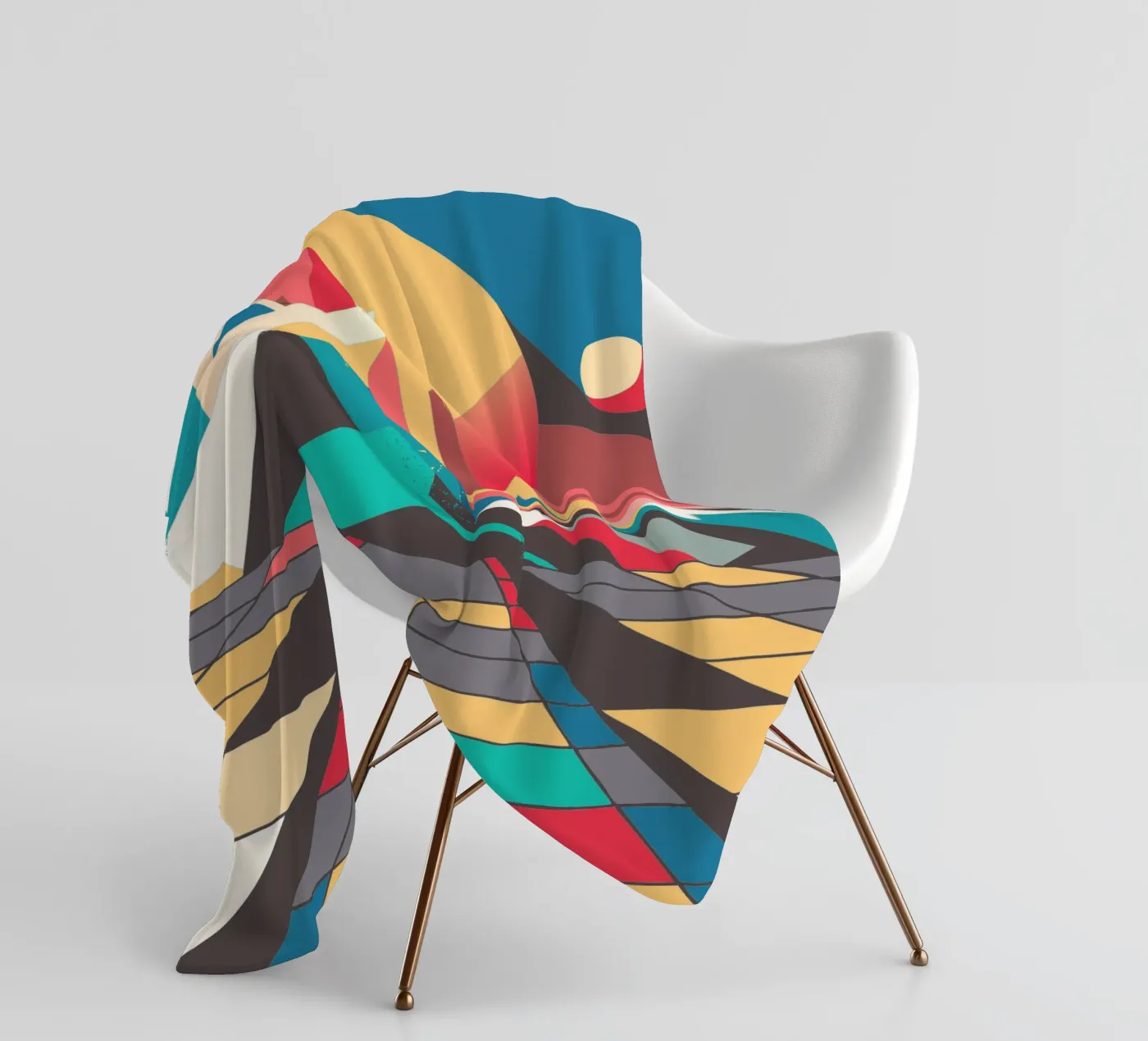 mountain rusty vector fleece blanket by zaidza