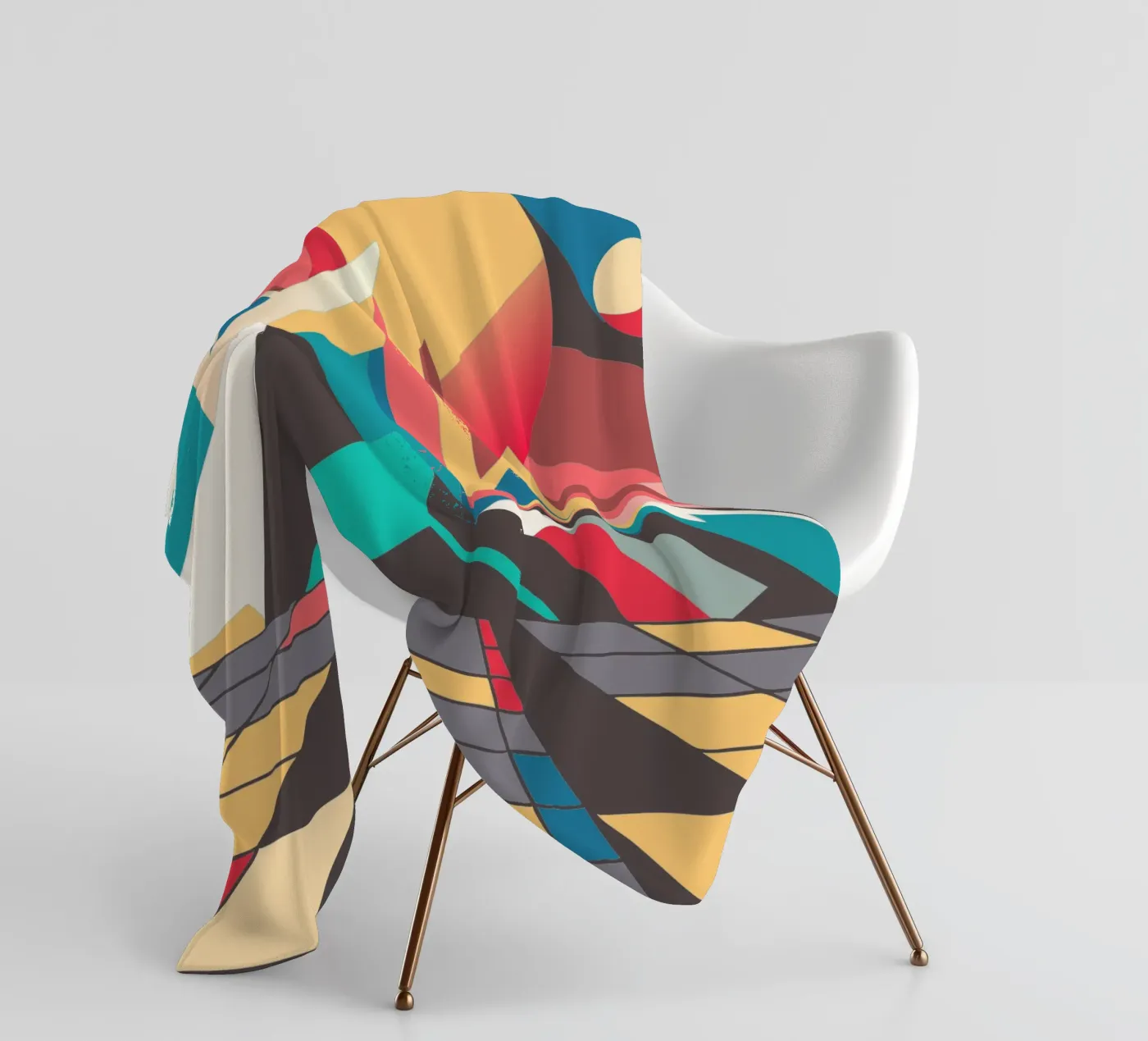 mountain rusty vector fleece blanket by zaidza