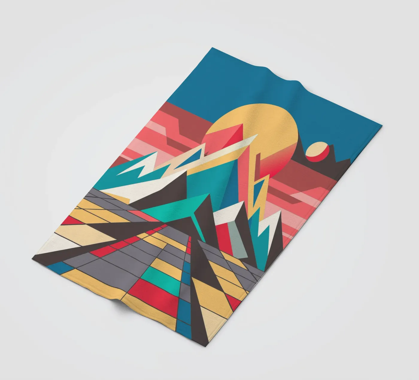 mountain rusty vector fleece blanket by zaidza
