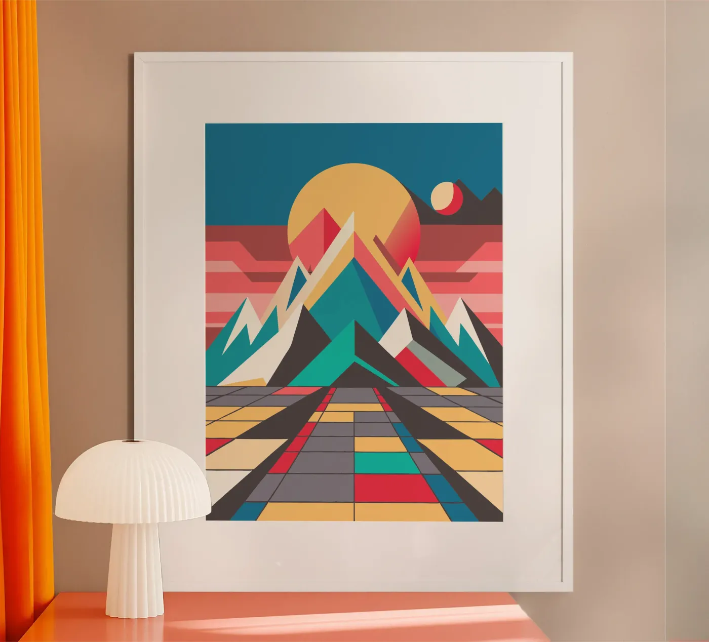 mountain rusty vector poster by zaidza