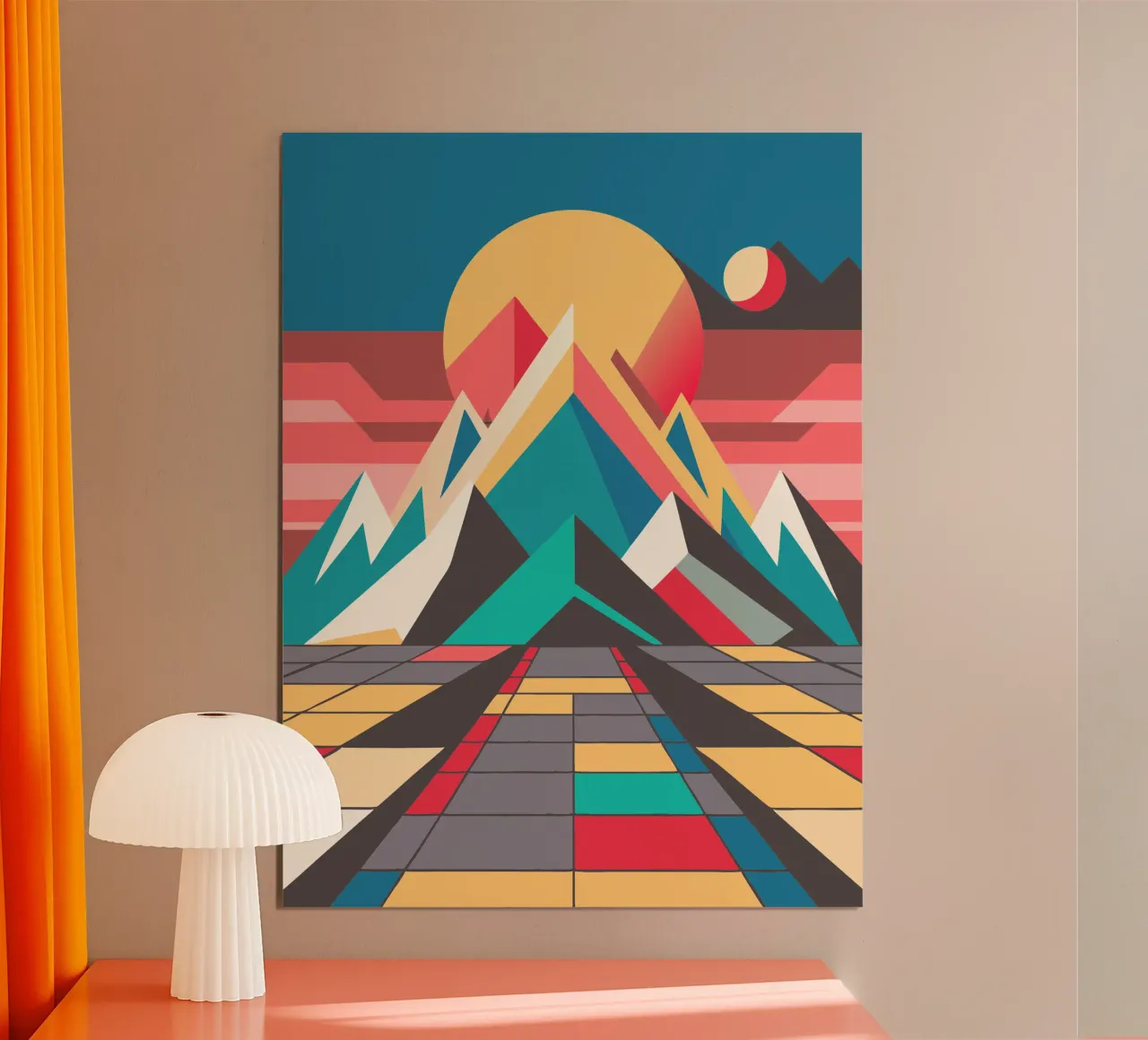 mountain rusty vector poster by zaidza