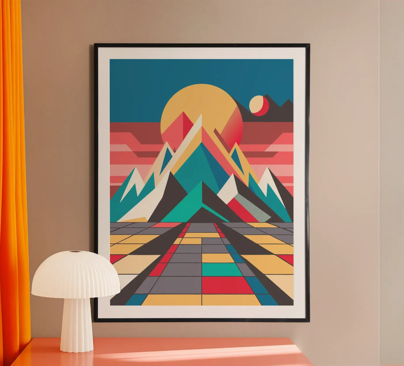 mountain rusty vector poster by zaidza