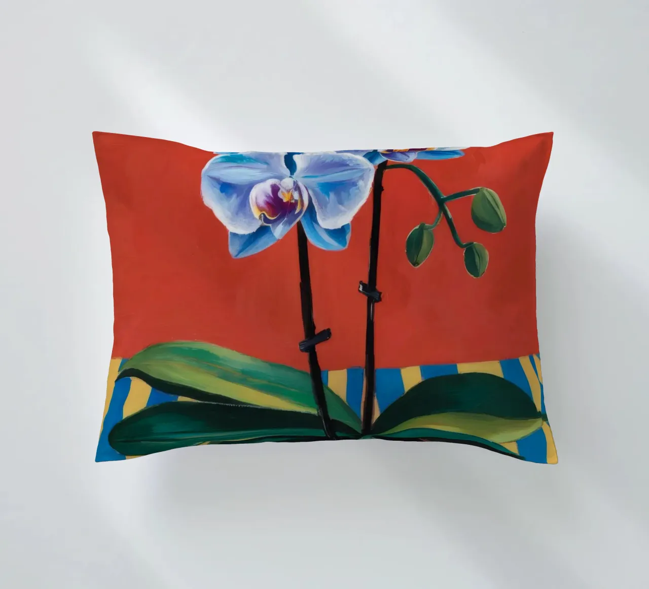 Striscia di orchidea blu cuscino da Tiga Bersama