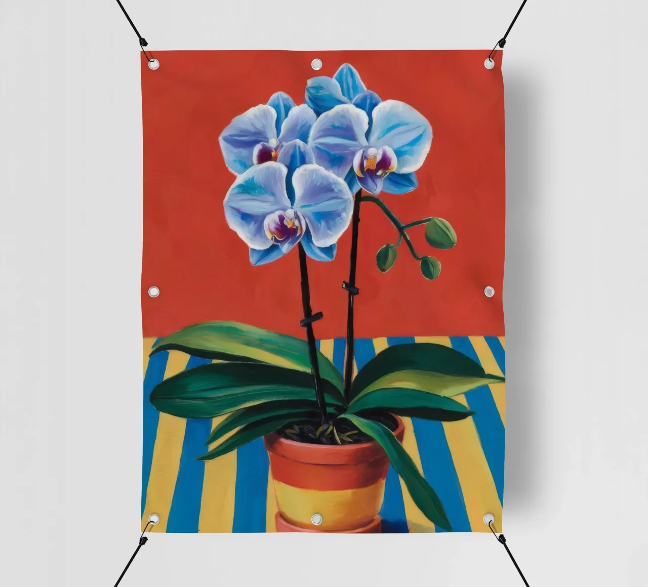 Striscia di orchidea blu telo in pvc da Tiga Bersama
