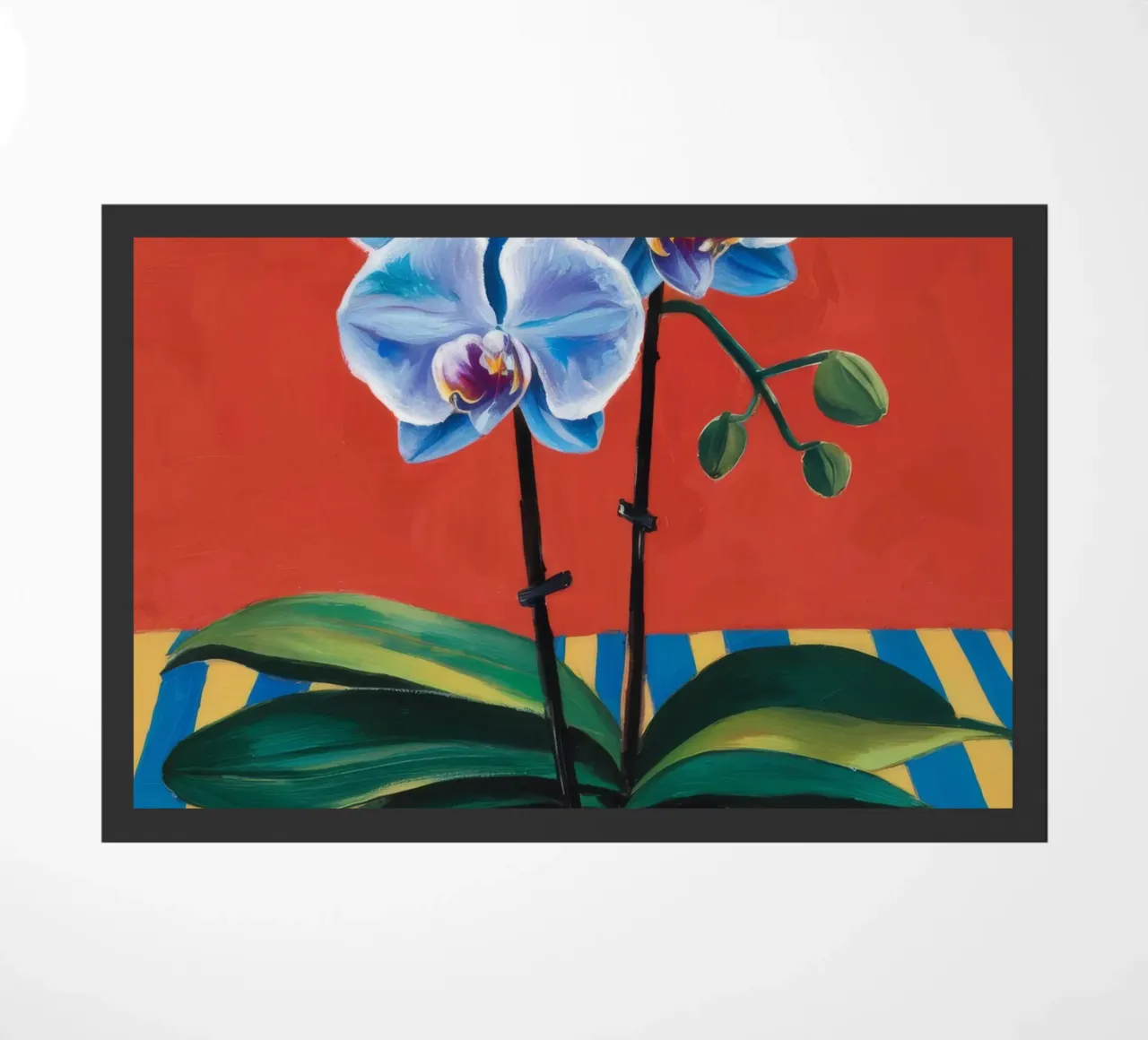 Striscia di orchidea blu zerbino da Tiga Bersama