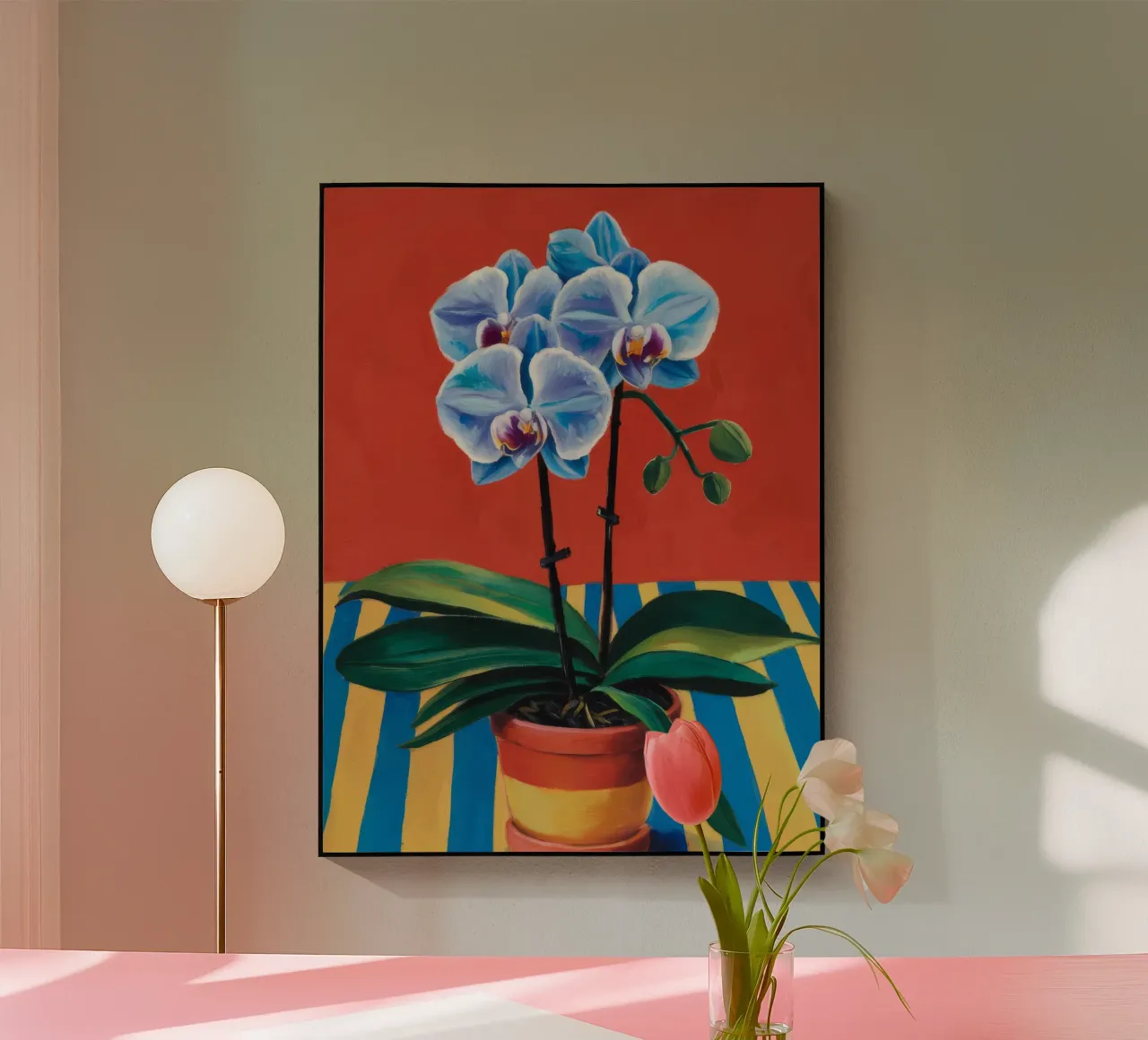 Striscia di orchidea blu plexiglass da Tiga Bersama