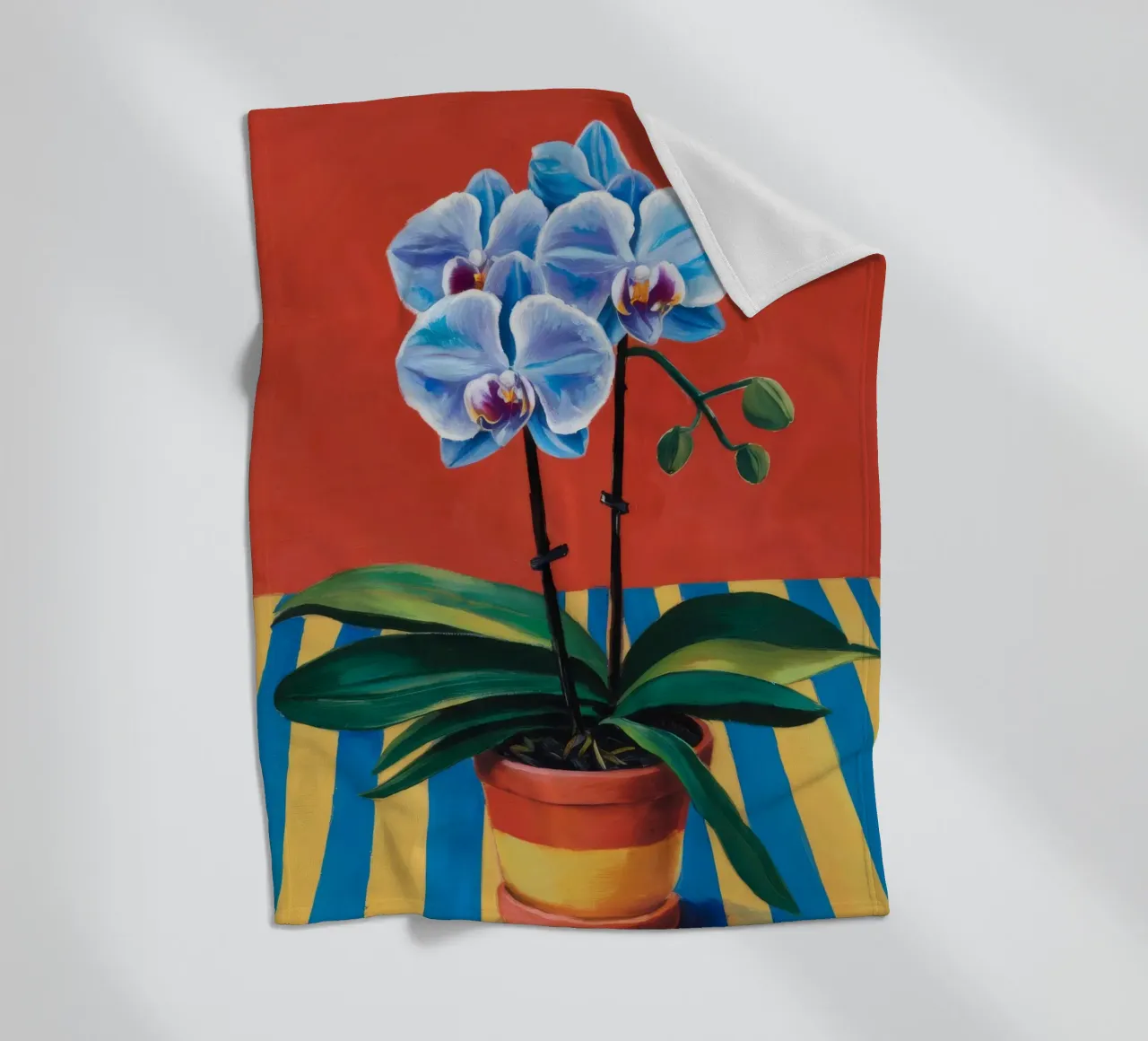 Striscia di orchidea blu coperta in pile da Tiga Bersama