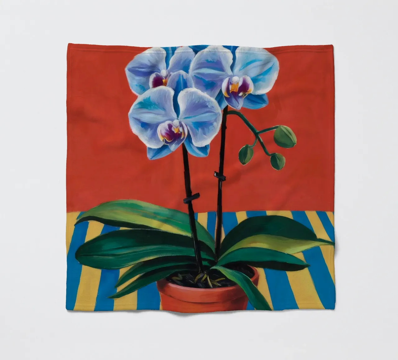 Striscia di orchidea blu coperta in pile da Tiga Bersama