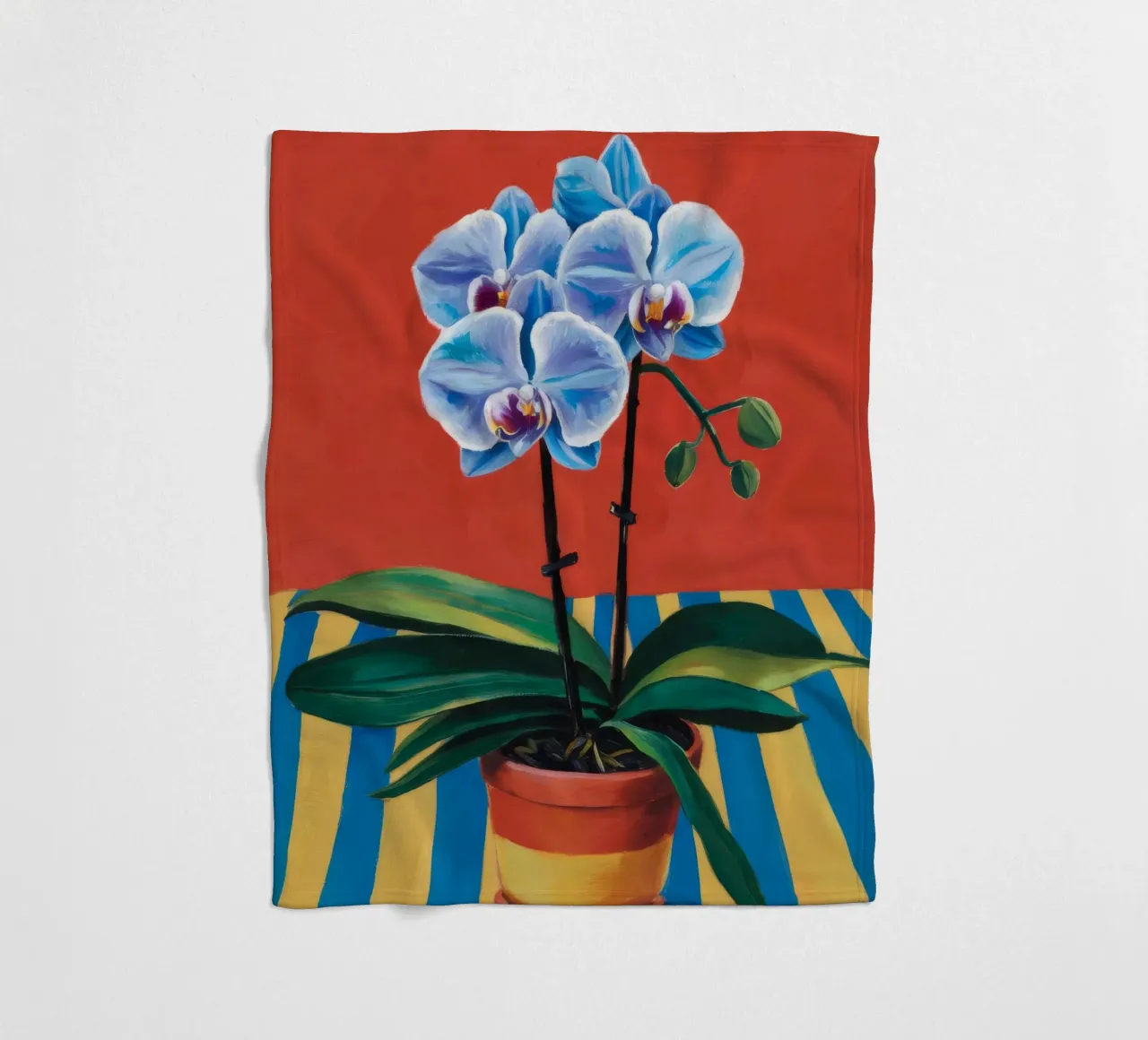 Striscia di orchidea blu coperta in pile da Tiga Bersama