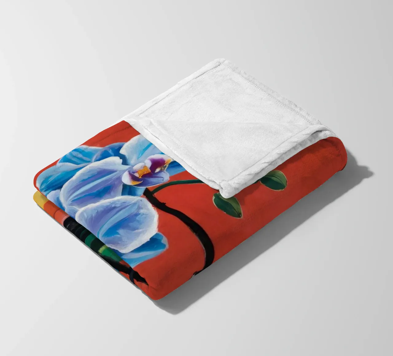 Striscia di orchidea blu coperta in pile da Tiga Bersama