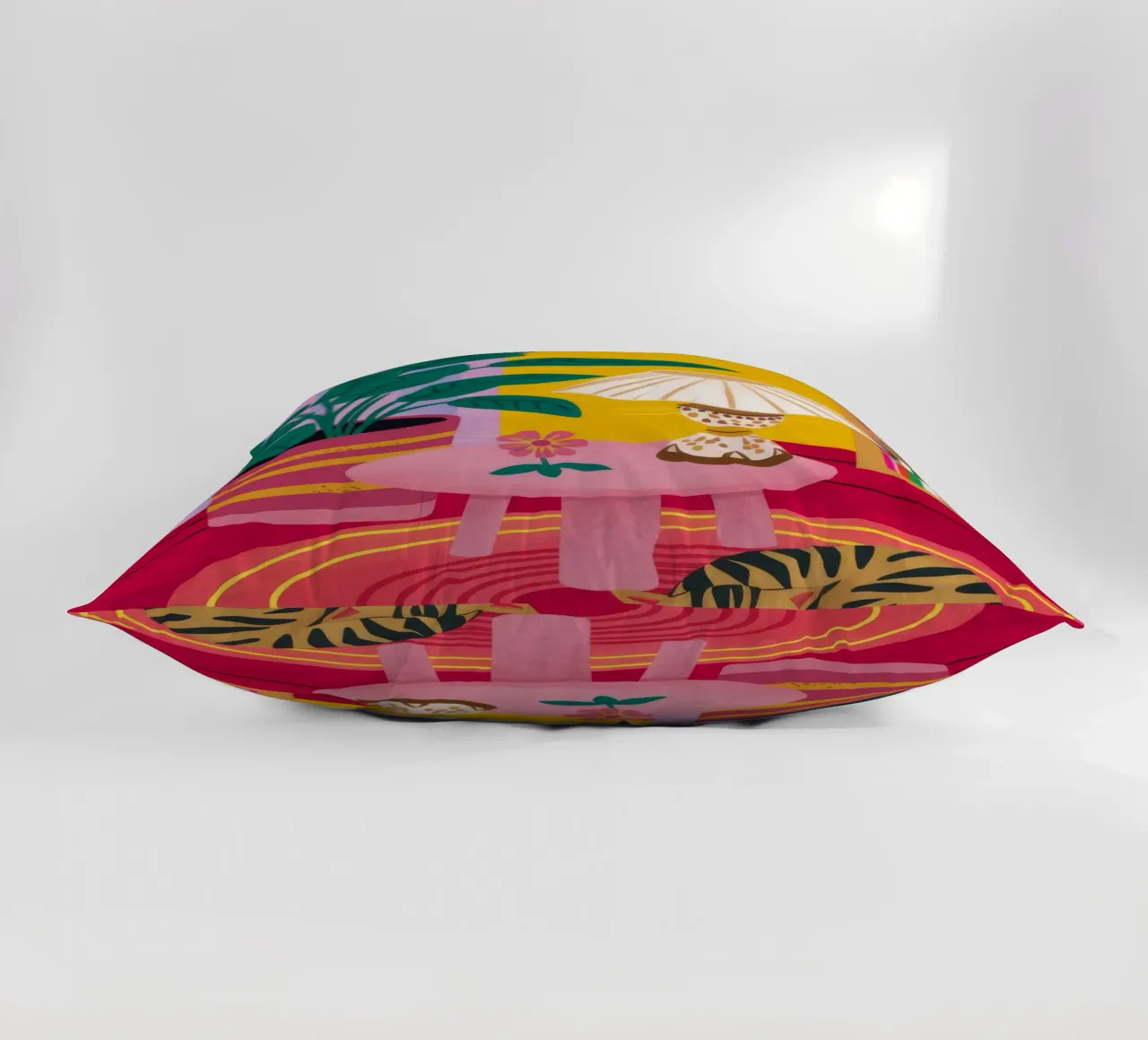 Tiger Lamp Reading decorative cushion by Pan Denim