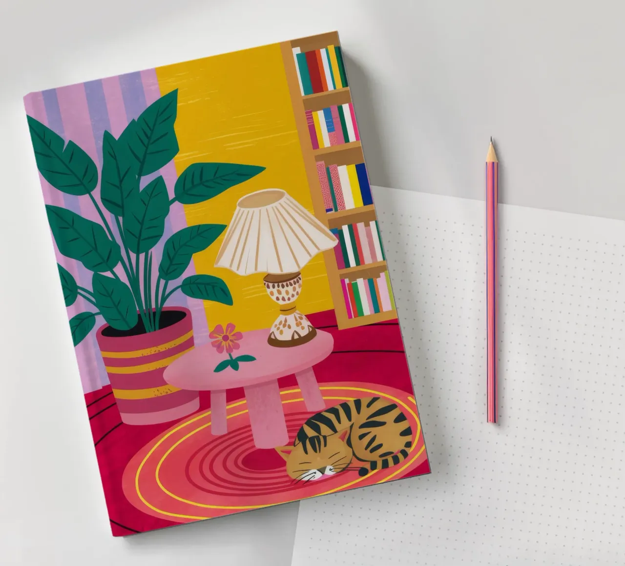 Tiger Lamp Reading notebook by Pan Denim