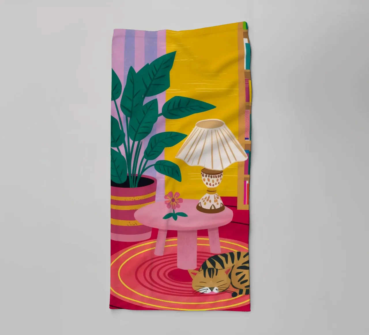 Lampe tigre lecture serviette de bain de Pan Denim