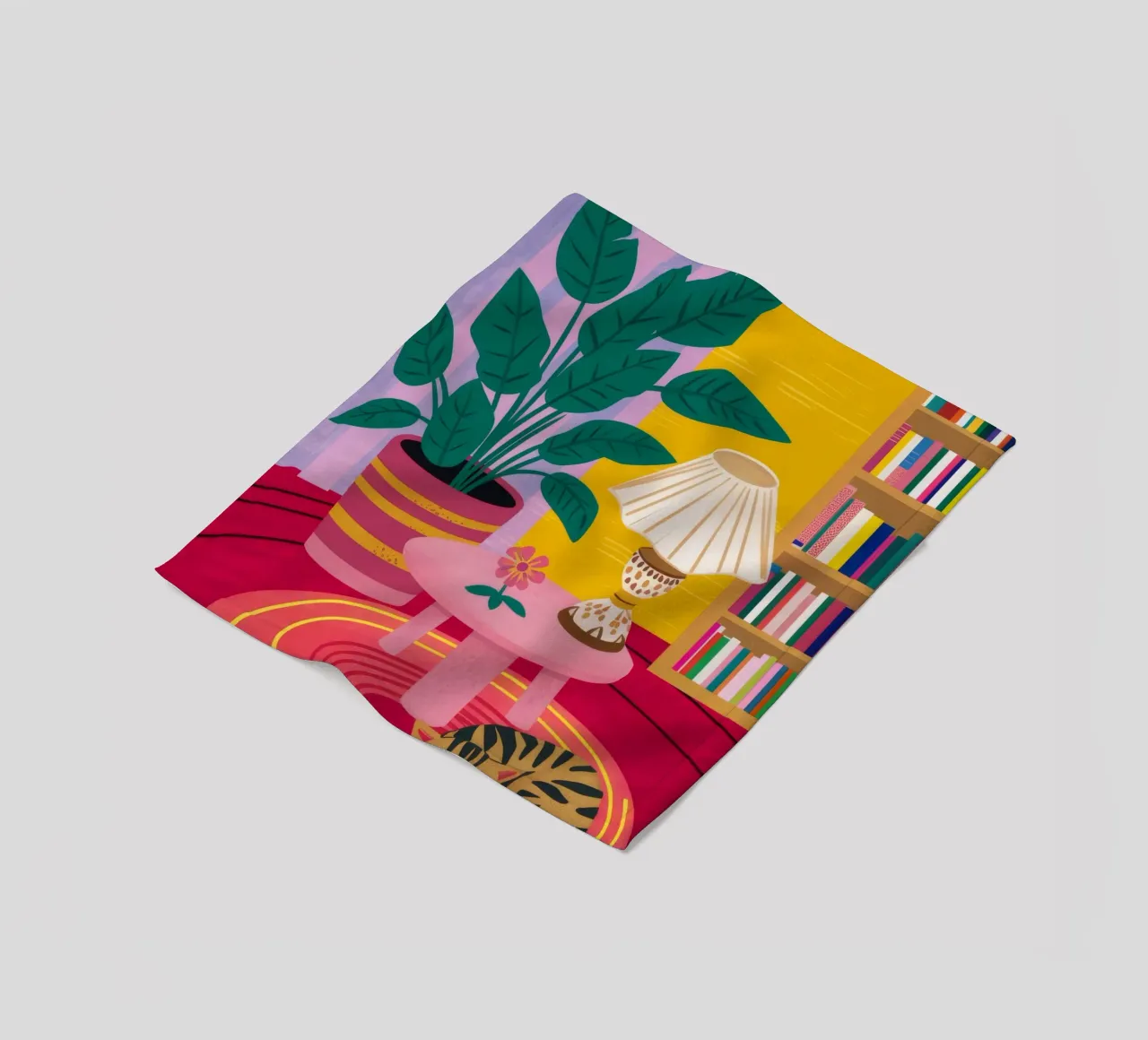 Tiger Lamp Reading Fleecedecke von Pan Denim
