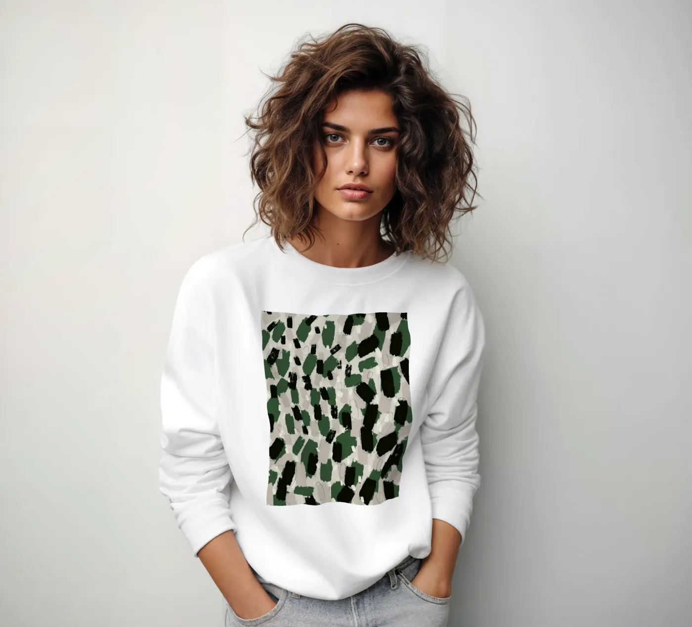 Green Pattern sweat de treechild