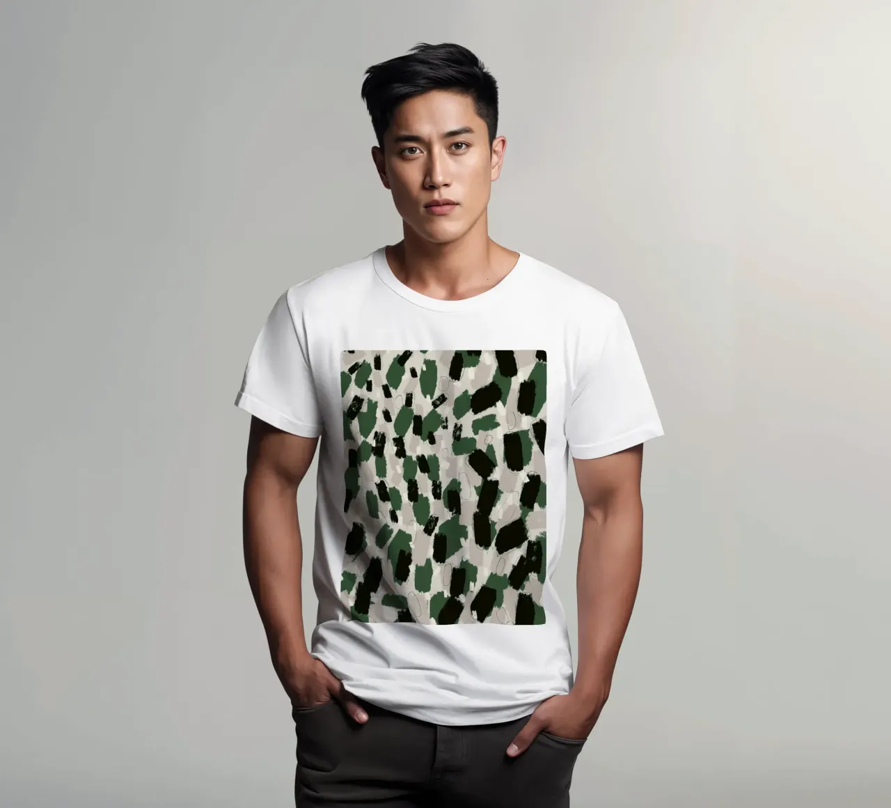 Green Pattern t-shirt da treechild