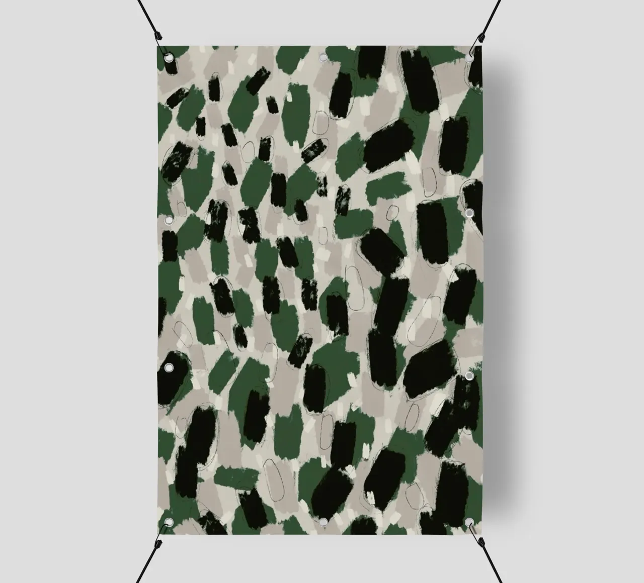 Green Pattern telo in pvc da treechild