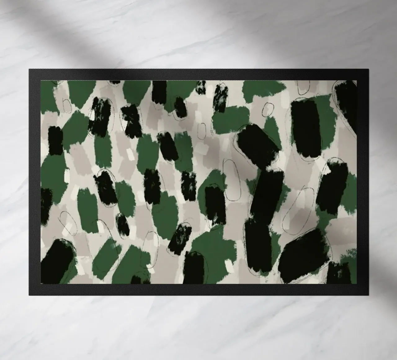 Green Pattern doormat by treechild