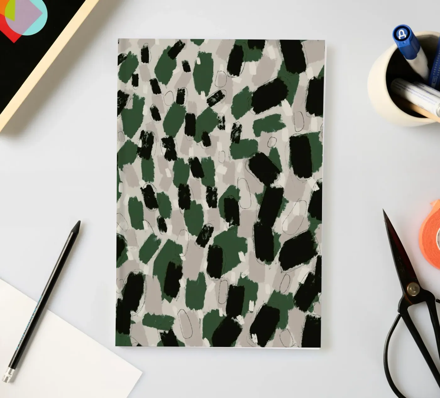 Green Pattern notebook by treechild
