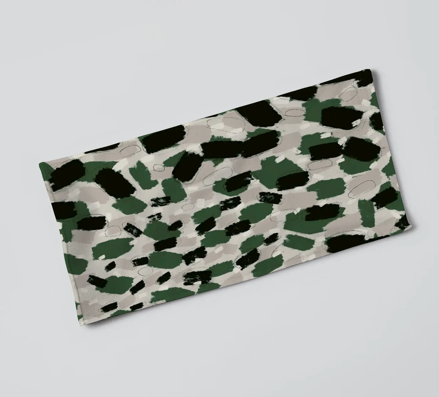 Green Pattern towel by treechild
