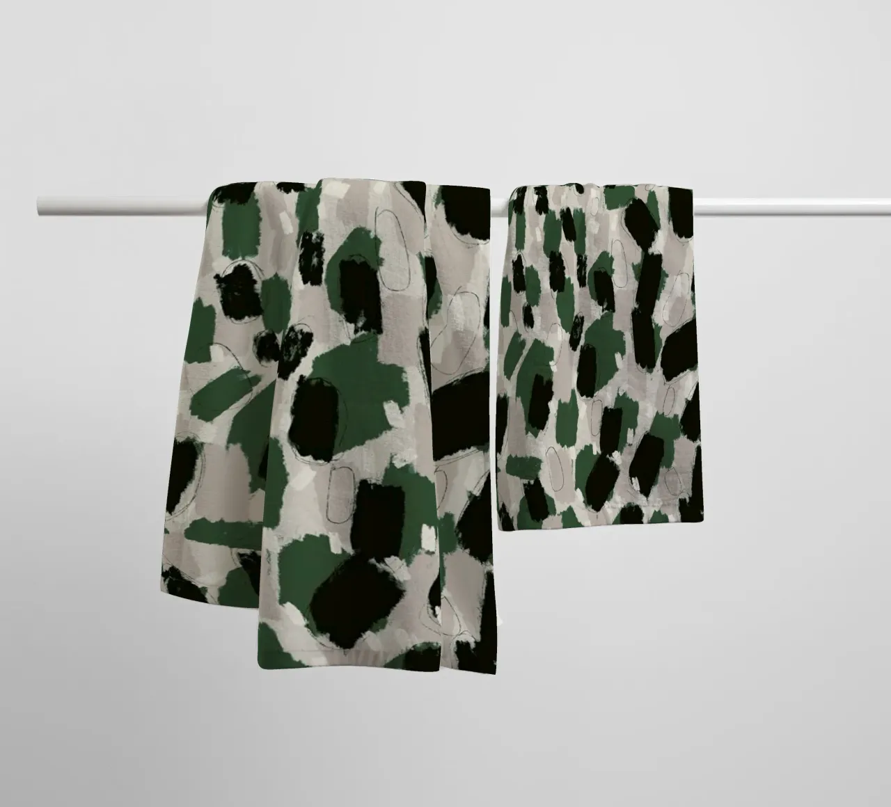 Green Pattern asciugamano da bagno da treechild